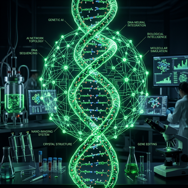 Visualización de estructura proteica y red neuronal